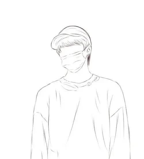 刘耀文  #线稿  #画画  #画画的日常自截哦