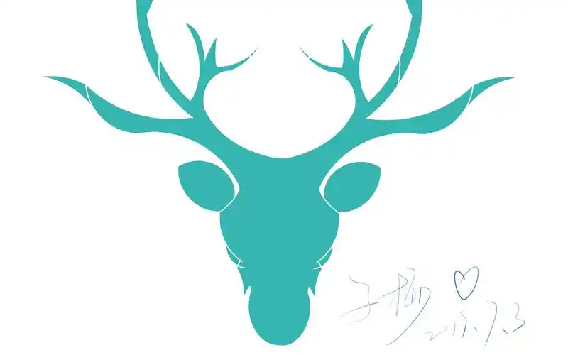 【指绘】用手指在手机上设计一个小鹿logo(上色部分)_哔哩哔哩 (゜-゜