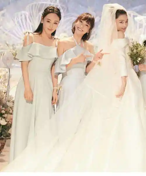 张馨予结婚现场曝光,伴娘都很漂亮