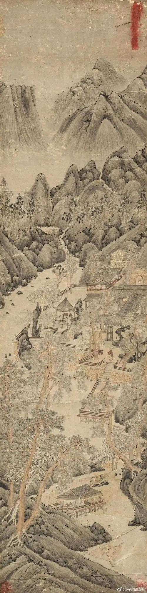 明代文伯仁(款)山水画