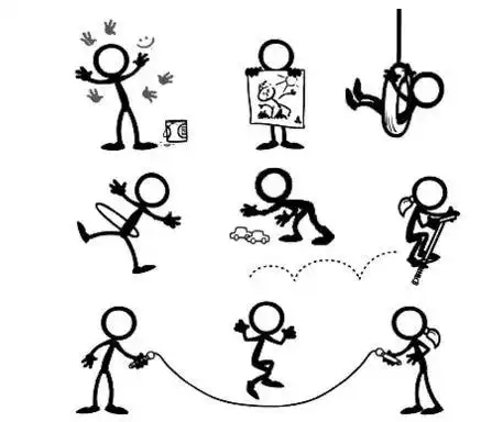 动作简笔画动物简笔画可爱简单