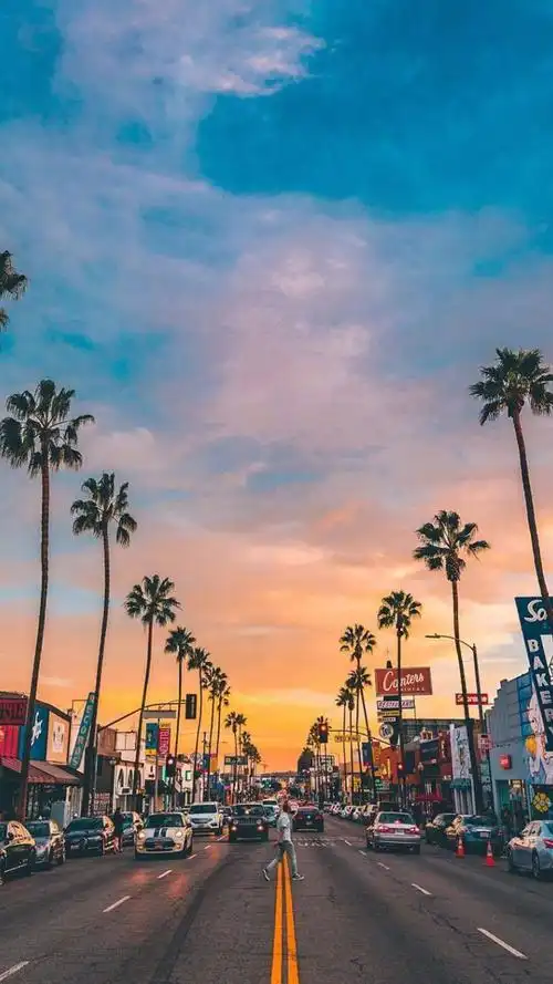 唯美晚霞自然风景摄影图片手机壁纸