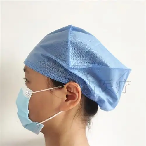一次性医生帽子加厚无纺布口腔护士手术圆帽防尘帽子