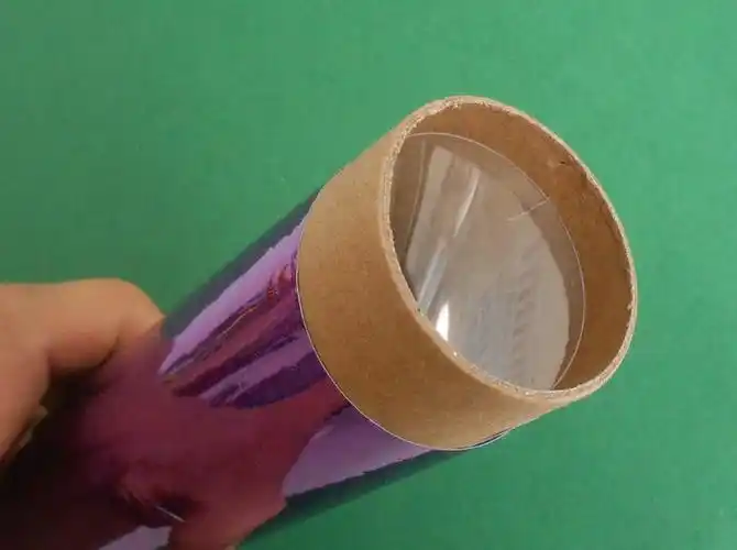 美轮美奂的儿童创意万花筒小制作方法图解_手工玩具_巧艺网