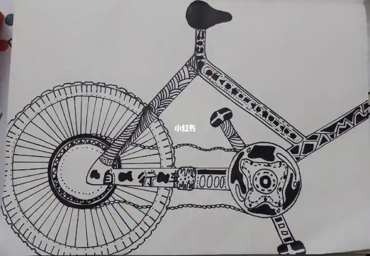 四上美术自行车局部写生