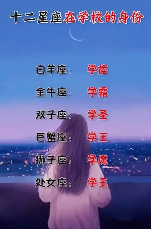 十二星座在学校的身份,快来看看准不准啦!-度小视