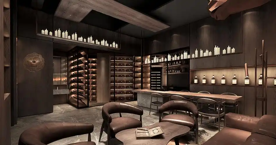 rhino上海雪茄吧效果表现|空间|商业空间设计|南方的野兽 - 原创作品