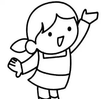 手绘简笔画人物图片