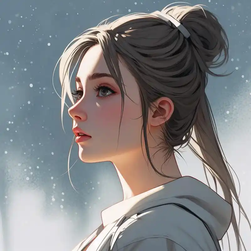 92唯美忧伤女孩漫画头像96