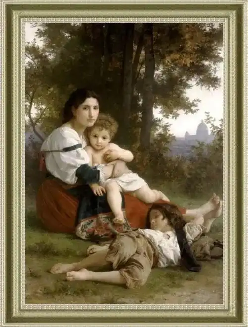 名画中最温情的母爱!