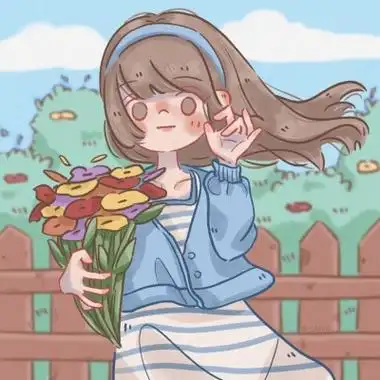 插画手绘清新唯美头像女生高清图片_女生头像_美头网