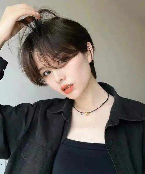 女士短发发型挂耳短发中性短发北京剪发