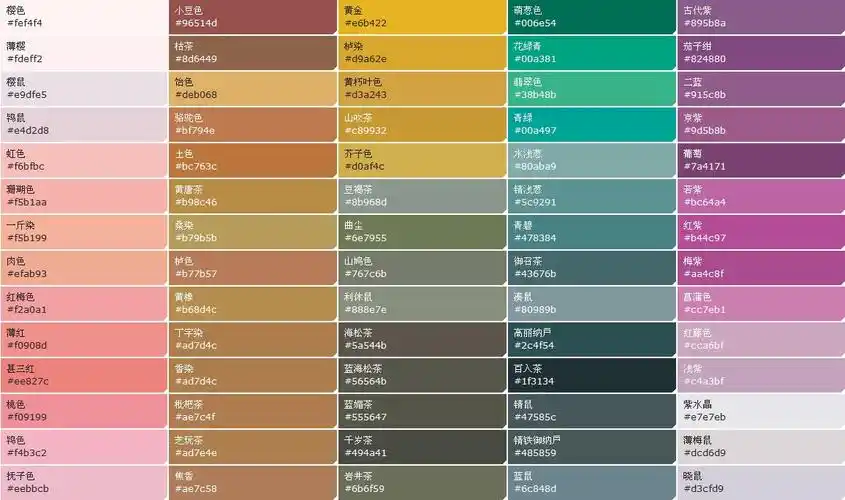 最全面的在线色谱 包含了320000种颜色 以及一些配色工具