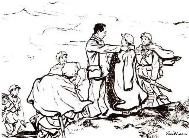 红军长征简笔画