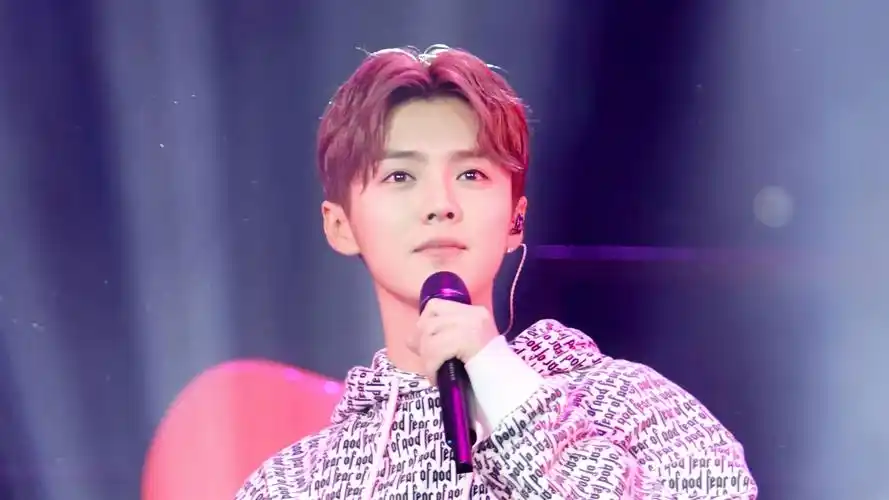 帅气鹿晗唱歌壁纸