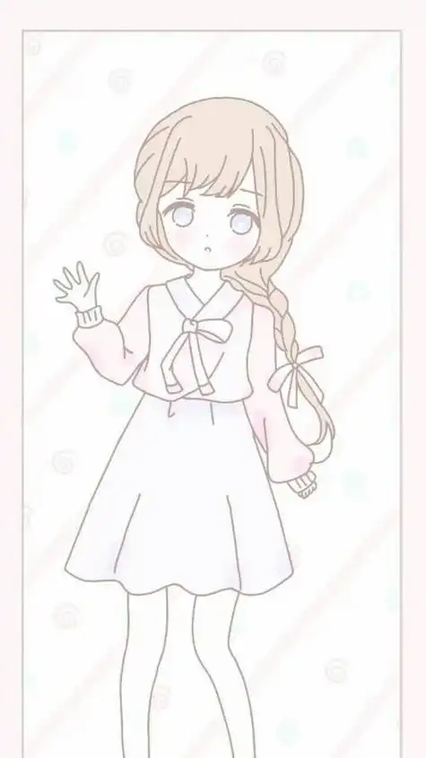 q版动漫人物简笔画可爱二次元 简笔画图片大全-蒲城教育文学网