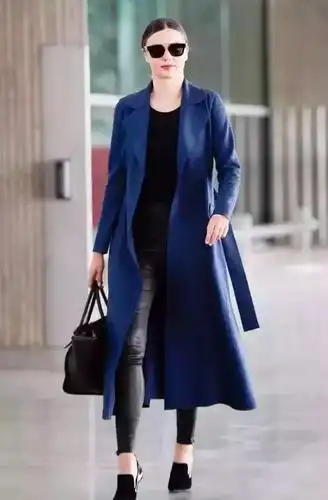 2017冬季藏青色这样穿简直美翻了