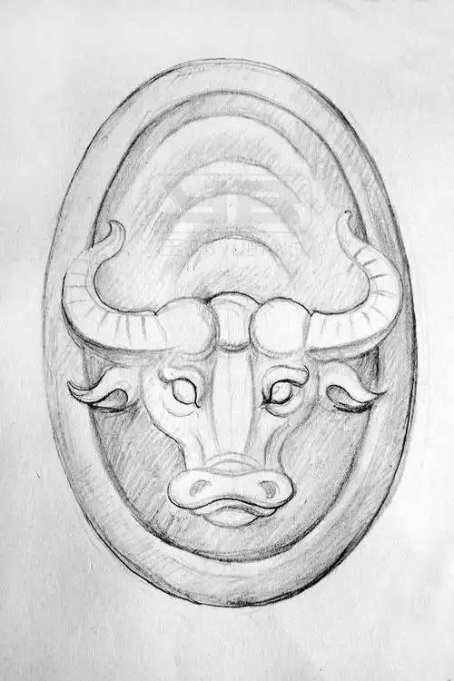 牛 玉邦《十二生肖》玉雕图纸 玉雕设计 玉雕素材 玉雕设备