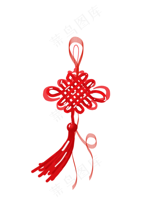 新年经典中国结手绘装饰免抠元素1417x1890dpi300psd模版下载