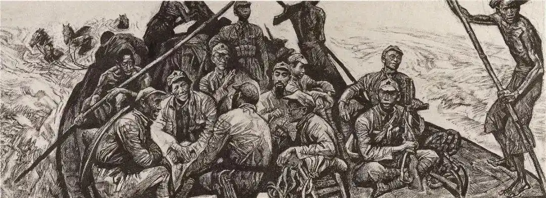 布面油画 / 180cm×160cm / 1984年《杨靖宇将军》/ 贾涤非,胡悌麟