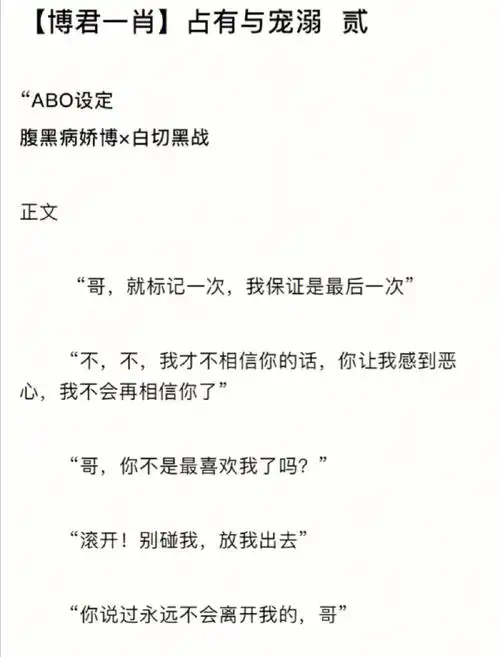 博君一肖abo文2