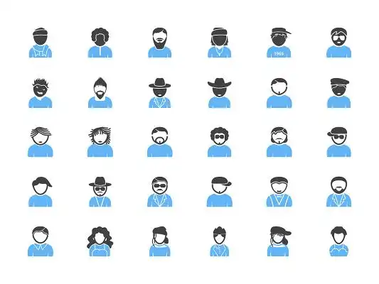 人物头像ui矢量小人图标素材