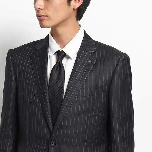 takeo kikuchi/菊池武夫 2016ss 男士毛纺竖条纹商务西服套装07068007