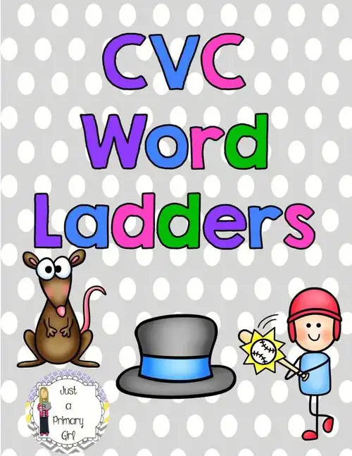 cvcwordladders自然拼读课堂活动练习纸