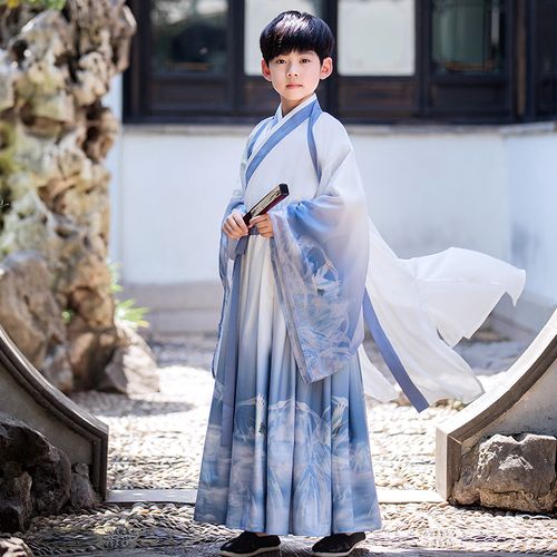 男童汉服古装唐装儿童童装春秋款中国风小男孩古风超仙少爷服夏季