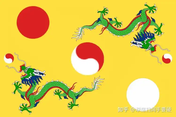 海军大明帝国海军旗舰旗增加了五色,五色旗由黄帝始