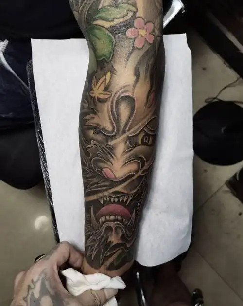 花臂纹身图片_手臂纹身图案