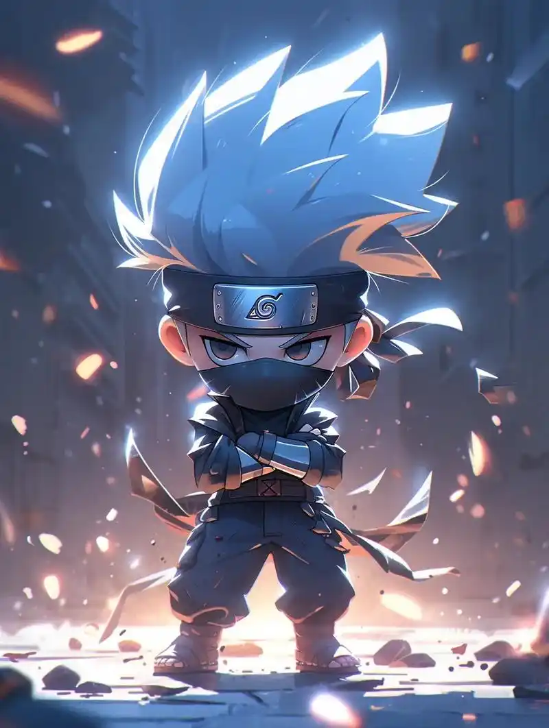 火影忍者|卡卡西|迷你版.#火影忍者 #卡卡西 #手机壁纸# - 抖音