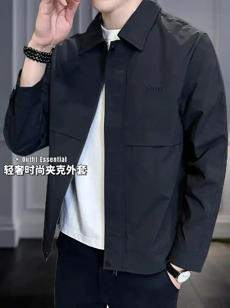 秋装新款男士翻领外套,轻奢潮流来袭!