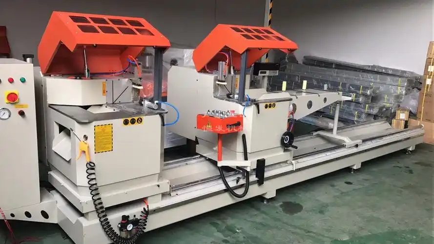 铝合金门窗双头精密锯90度45度切割机 550锯片大双头断桥铝设备