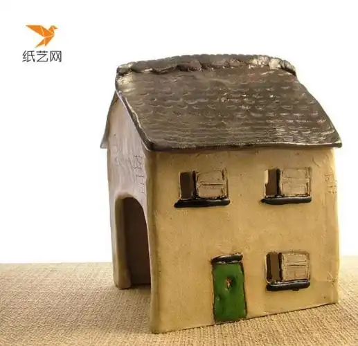 手工diy超轻粘土小房子作品