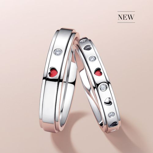 drredheart系列唯心钟情结婚情侣钻石戒指手饰