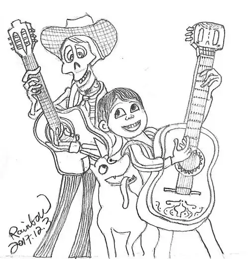 寻梦环游记据说这是一部泪点极低的卡通片还没看我就已经哭了