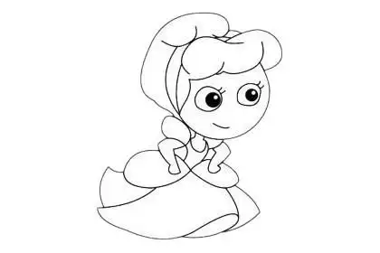 仙蒂公主简笔画超简单画法步骤教程及图片大全