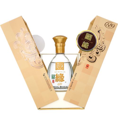升级版550ml今世缘国缘对开浓香型白酒42度双开白酒550ml6整箱装