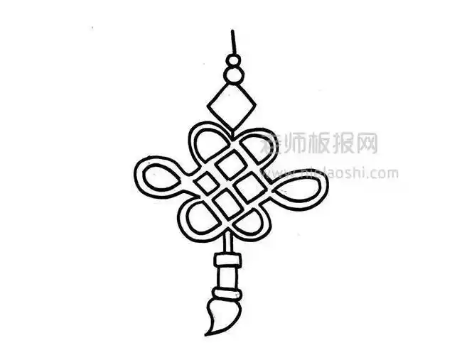 中国结简笔画 中国结简笔画简单又漂亮