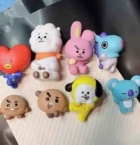 bt21盲盒正版散货摆件公仔防弹少年团bts玩偶动漫diy卡通玩具儿童