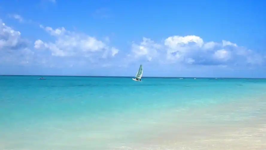 绚丽的天空波澜的大海唯美高清桌面壁纸