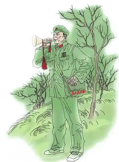 军号简笔画步骤图