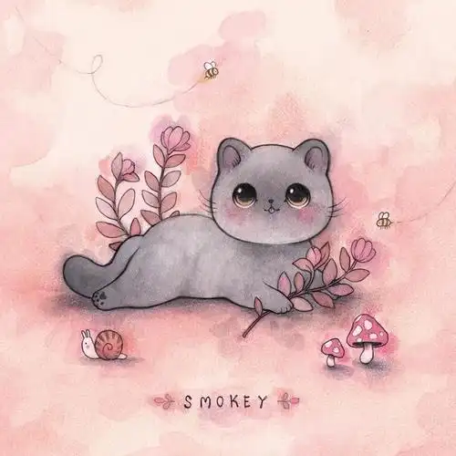 萌萌哒的动物手绘~独具风格的可爱q版萌系水彩风格欣赏_lindsay