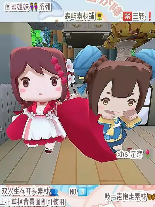 双人开头素材花小楼月无双