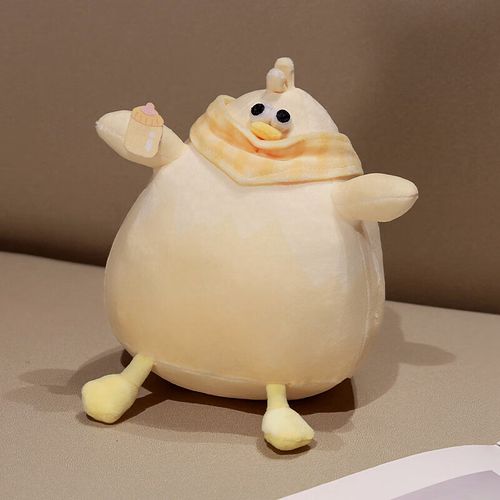 毛绒玩具小黄鸡玩偶安抚布娃娃生日礼物送女友 鸡 奶瓶咕咕20厘米(0