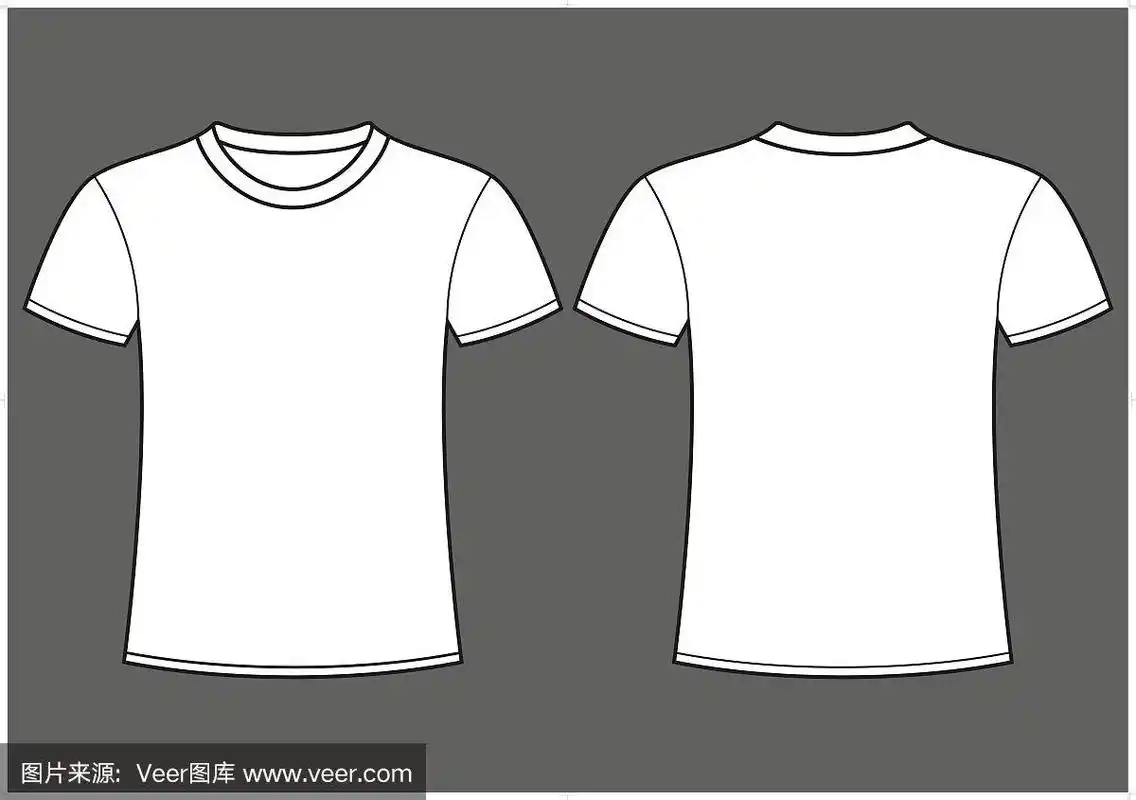 空白t恤模板
