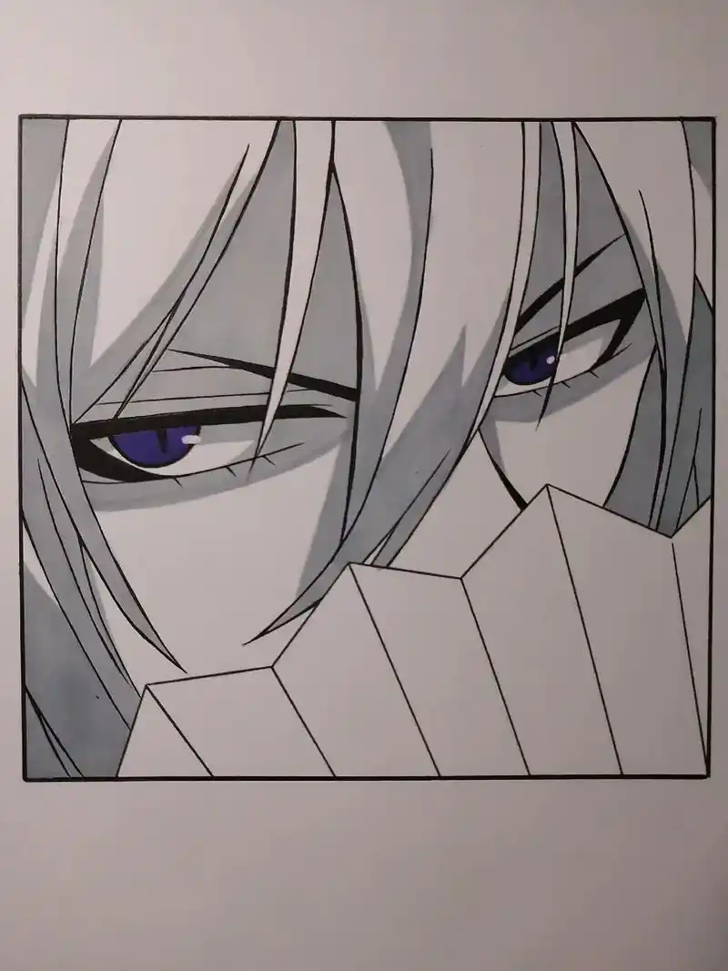 这个简单,快画!#巴卫 #绘画过程 #黑白画 - 抖音