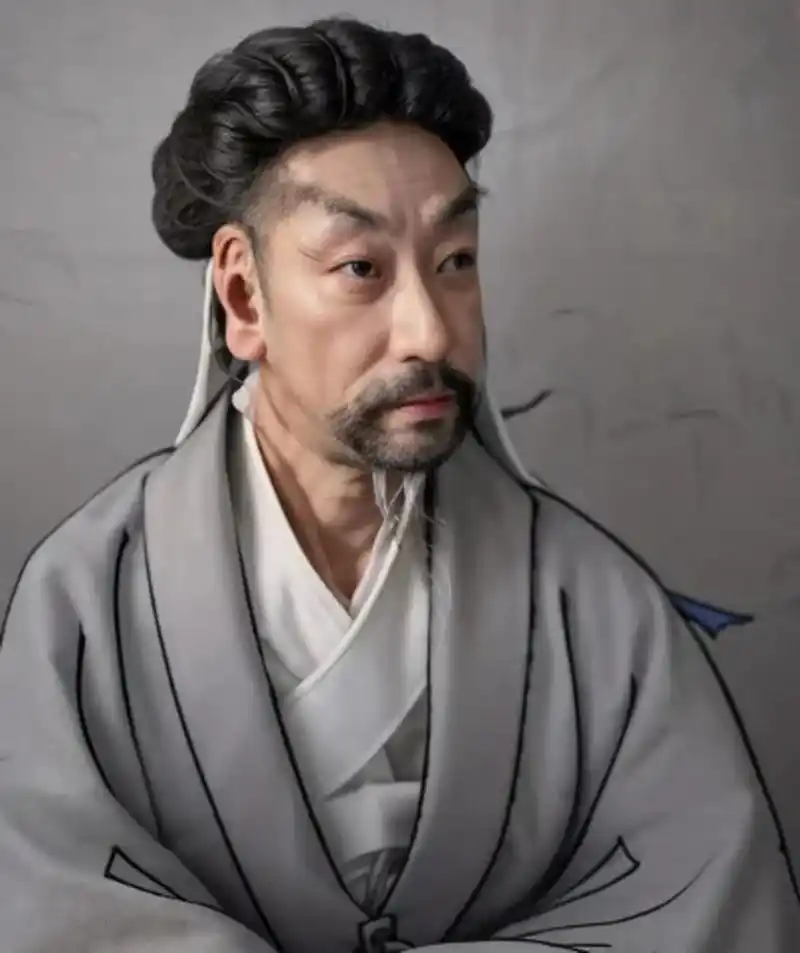 ai复原的诸葛亮真实容貌!  原来这就是易中天老师所说的"姿容甚伟"