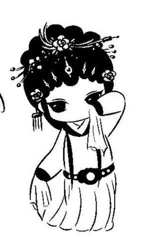 简笔画戏曲人物简笔画可爱京剧小人教你画戏曲人物花旦简笔画千库网